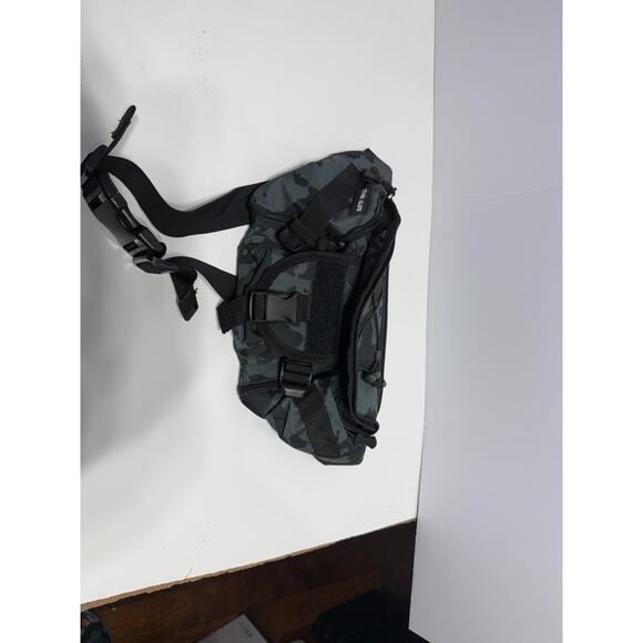 KUAI Tactical Sling Bag - Black Camo Chest Pack, Multi-Compartment - Picture 1 of 6